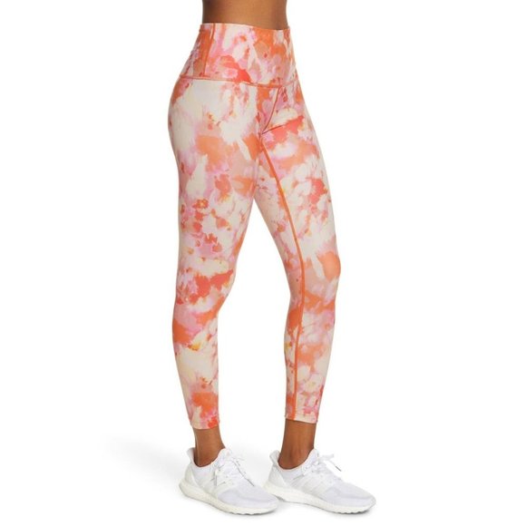 Zella High Waist Studio Lite 7/8 Leggings Orange Print Small (4-6) $65 NEW - Picture 3 of 10